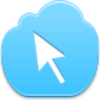 Free Blue Cloud Cursor Arrow Image