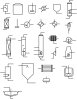 Chemical Flowsheet Elements Clip Art