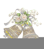 Silver Wedding Bells Clipart Image
