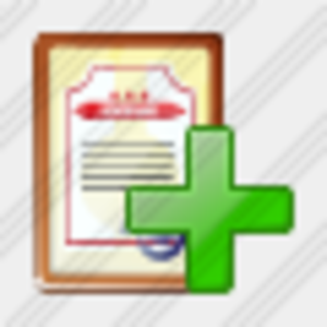 Icon Sertificate Add Image