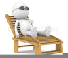 Person Relaxing Clipart Image