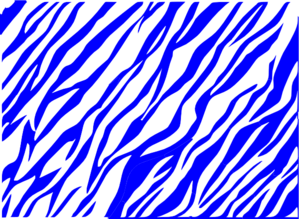 Blue And White Zebra Print Background Clip Art