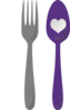 Cutlery Heart Clip Art