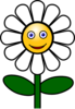 Smiling Daisy Clip Art