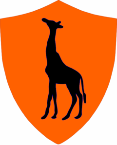 Giraffe Crest Logo 2 Clip Art