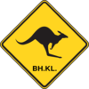 Kangaroo Sign Clip Art