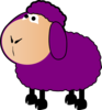 Purple Sheep Clip Art