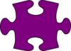 Barney-purple Jigsaw Puzzle Piece Large Clip Art