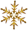 Gold Snowflake Clip Art