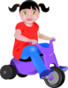 Toddler On Tricycle Clip Art