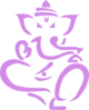 Purple Ganesh Clip Art