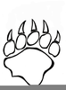 Paw Print Clipart Outline Image
