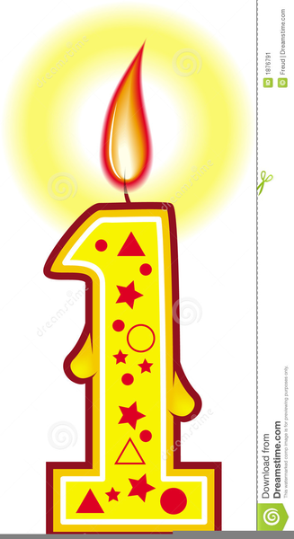 Number One Candle Clipart | Free Images at Clker.com - vector clip art ...