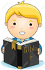 Reading The Bible Clipart Image