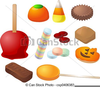 Halloween Candy Apple Clipart Image