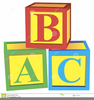 Alphabet Building Blocks Clipart Image