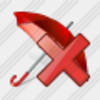 Icon Umbrella Delete Image