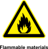 Sign Flammable Materials Clip Art