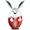 Bunny In Egg Red 3 Image