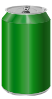 Vectorscape Green Soda Can Clip Art