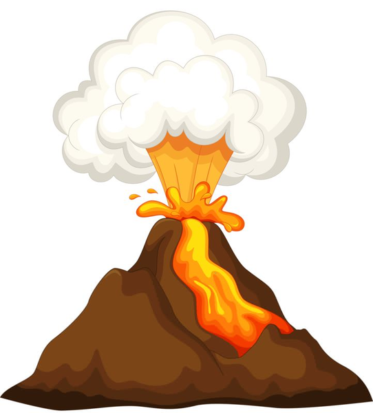 Volcano Erupting Clipart | Free Images at Clker.com - vector clip art