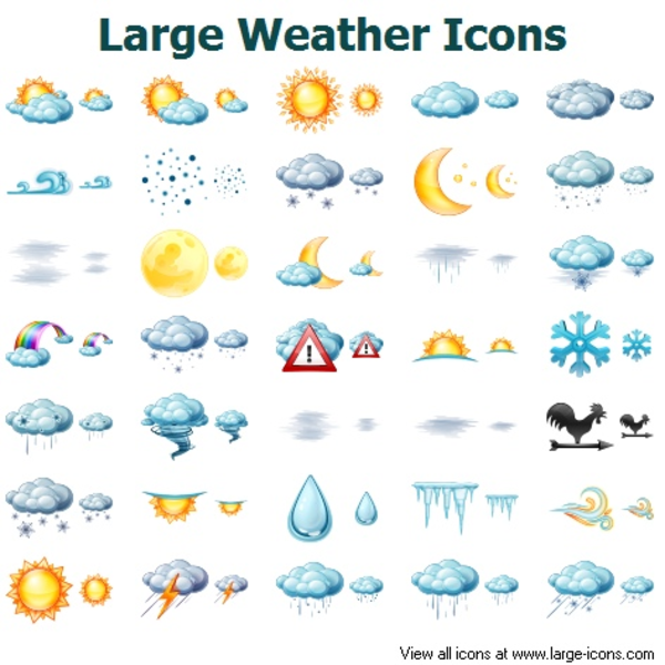 Large Weather Icons | Free Images at Clker.com - vector clip art online ...