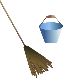 Broom Bucket Clip Art