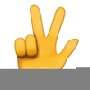 Victory Hand Emoji Image