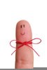 Finger With String Clipart Image