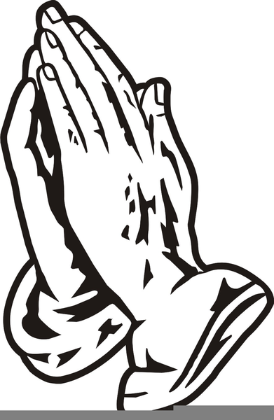 Download Praying Hands Black And White Clipart | Free Images at ...