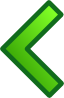 Green Single Left Arrow Set Clip Art