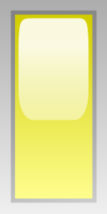 Led Rectangular V (yellow) Clip Art