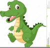 Baby Alligator Clipart Image