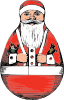 Rolly Polly Santa Clip Art