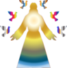 Jesus Christ Prismatic Glow Image
