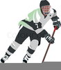 Ice Hockey Goalie Clipart Image