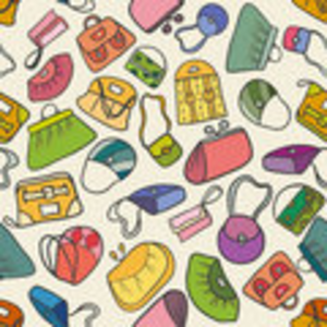 Colorful Fashion Seamless Pattern Handbags Image