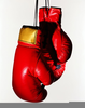 Hanging Boxing Gloves Image