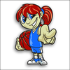 Free Clipart Girl Basketball Player Image