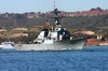 The Guided Missile Destroyer Uss Decatur (ddg 73) Makes It Image