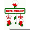 Clipart Santas Workshop Image