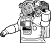 Smiling Astronaut Clip Art