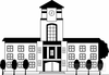 High School Buildings Clipart Image