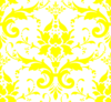 Yellow Damask Clip Art