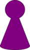 Ludo Piece - Plum Purple Clip Art