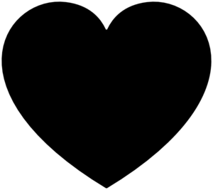 Black Heart Clip Art at Clker.com - vector clip art online ...