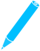 Blue Pencil Clip Art