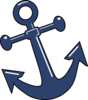 Tilted Anchor Clip Art