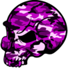 Skull Pink Camouflage Clip Art