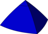 Blue Pyramid Clip Art